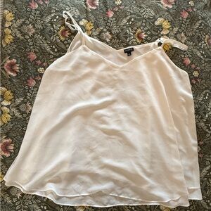 Torrid White Sleeveless Blouse
